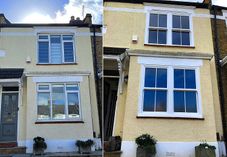 BEFORE & AFTER: from ugly casements to ECOSlide sash windows