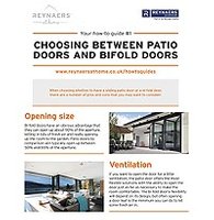 REYNAERS GUIDE: BIFOLD OR SLIDING DOORS?